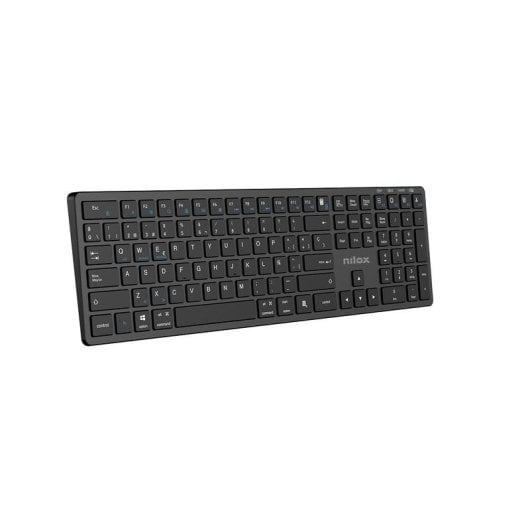 Teclado Nilox PRO Wireless de membrana completo español inalámbrico y multidispositivo