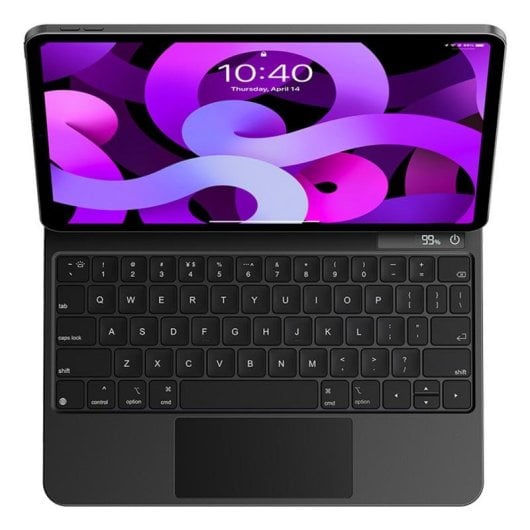 Capa Baseus Brilliance para iPad 10.9" Cinzento Bluetooth Teclado Touchpad