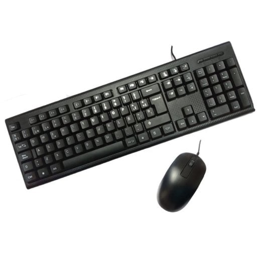 Teclado Flytech HK-616 de membrana USB español con ratón óptico incluido