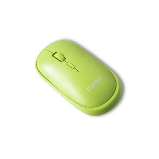 Ratón Nilox Inalámbrico USB-A 1600 DPI Verde Recargable 3 Botones