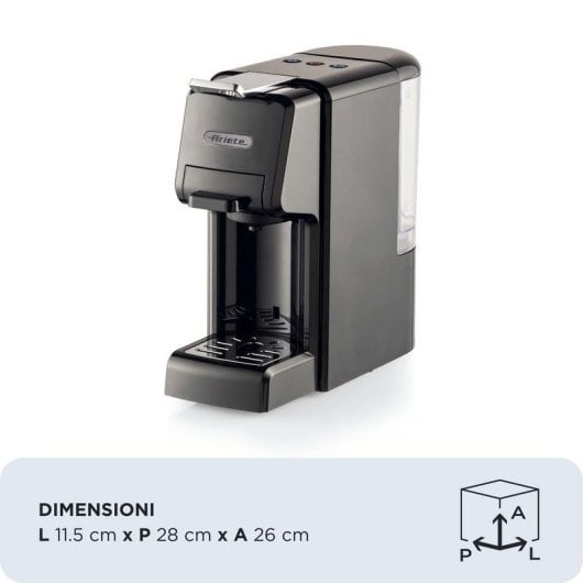 Kaffeemaschine Espresso Ariete 1304/01 0,7L 19 bar Multi-Kapselsystem Schwarz