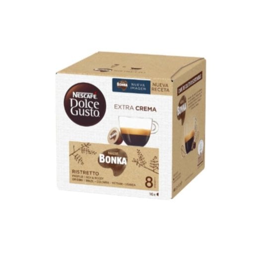 Capsule café Nescafé Dolce Gusto Ristretto Bonka 16 pièces arôme intense