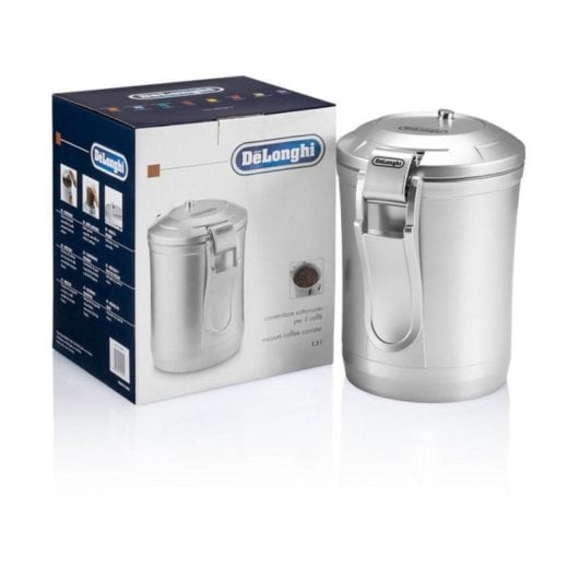 Recipiente de café DeLonghi DECC500 1,5 L hermético prateado