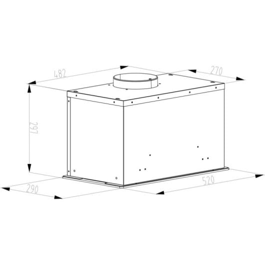 Campana extractora Corbero MAURICIO5275B Canalizado/Recirculación 52cm con control táctil y LED