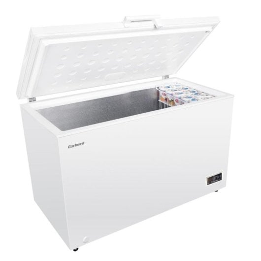 Congelador Corbero CCHH40024E 371 L Blanco rápido con ruedas y LED