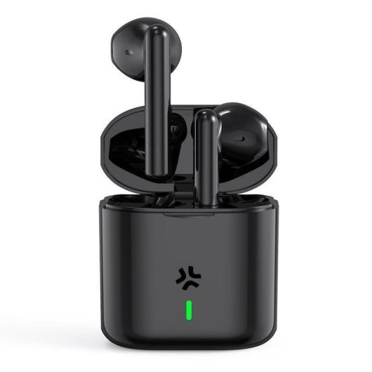 Auriculares Celly Pulsesound sans fil Bluetooth pour appels et musique, contrôle tactile, noir