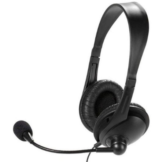 Auriculares Vivanco 36671 con cable Jack 3,5 mm para oficina y teletrabajo negros