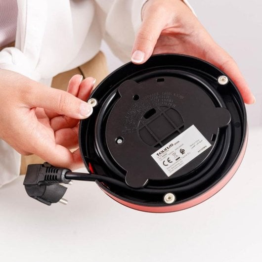 Bouilloire électrique Taurus KE2402X 1L 2400W design vintage rouge sans fil