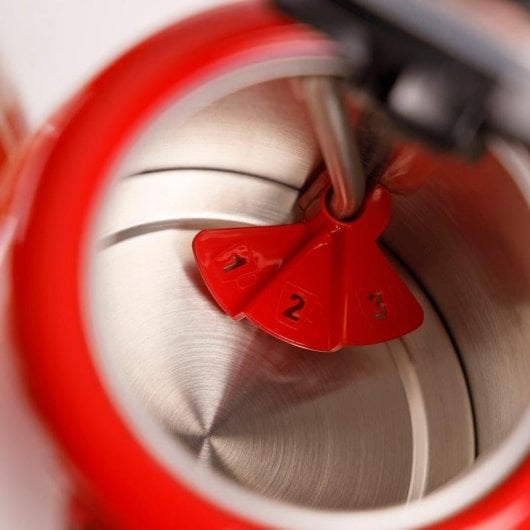 Bouilloire électrique Taurus KE2402X 1L 2400W design vintage rouge sans fil