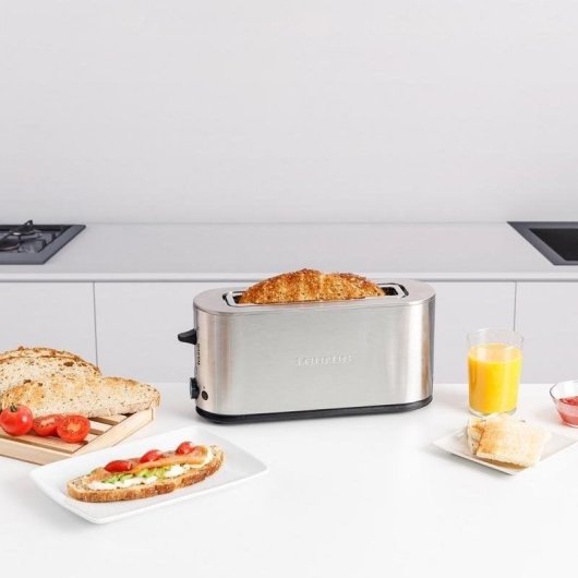 Broodrooster Taurus Mytoast Legend 1 extra brede lange sleuf 2 sneetjes 1000 W 7 bruiningsstanden roestvrij staal