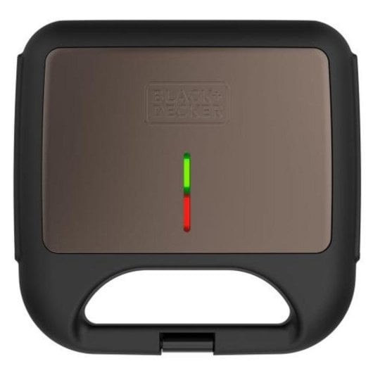 Sandwichera Black & Decker 750 W 2 Placas Acero Inoxidable Mango Frío