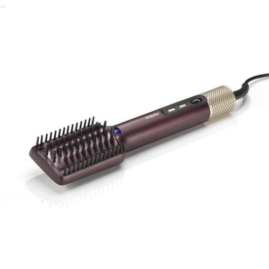 Brosse lissante BaByliss Air Power AS6400E 900W céramique ionique 4 températures câble 360° grenat