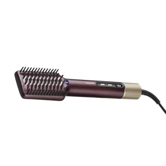 Brosse lissante BaByliss Air Power AS6400E 900W céramique ionique 4 températures câble 360° grenat