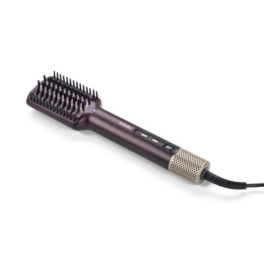 Brosse lissante BaByliss Air Power AS6400E 900W céramique ionique 4 températures câble 360° grenat