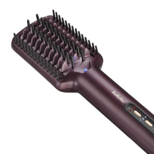 Brosse lissante BaByliss Air Power AS6400E 900W céramique ionique 4 températures câble 360° grenat