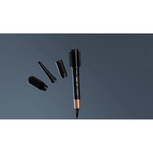 Brosse Soufflante Rowenta Air Shape UB9820E0 240W ionique céramique 3 températures 4 accessoires noir cuivre