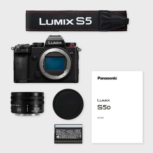 Câmara Mirrorless Panasonic Lumix S5 24.2MP 6000x4000mm Full-Frame 18-40mm WiFi Bluetooth