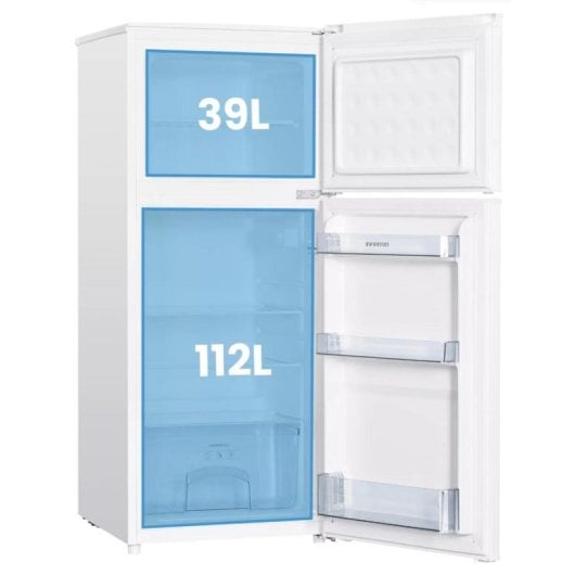 Frigorífico Dos Puertas Infiniton FG-151D12BEV Defrost 122 cm 151L E Blanco Puertas Reversibles