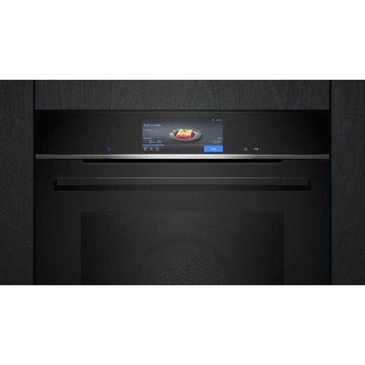 Horno elétrico Siemens iQ700 HB778G3B1 71L Preto/Inox Pirolítico+Hidrolítico TFT