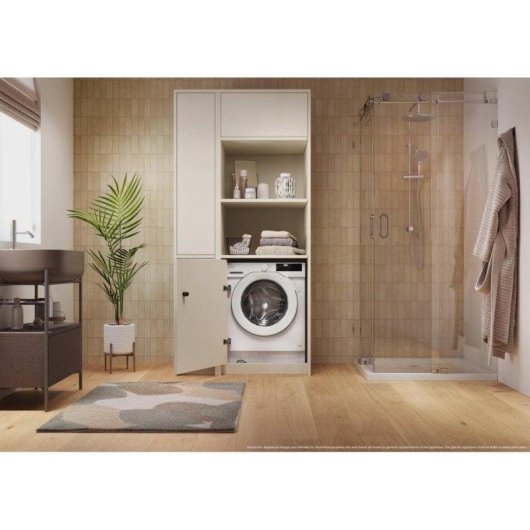 Máquina de Lavar Roupa Candy BC448M4D8J-S Encastre 8 kg 1400 rpm Classe A Wi-Fi Branca