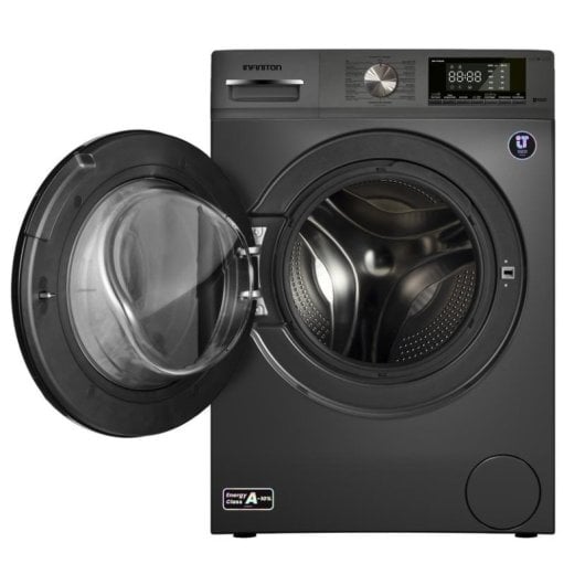 Lavadora Infiniton WM-S14DAN Carga Frontal 10 kg 1400 rpm Clase A Dark Inox Motor Inverter Vapor
