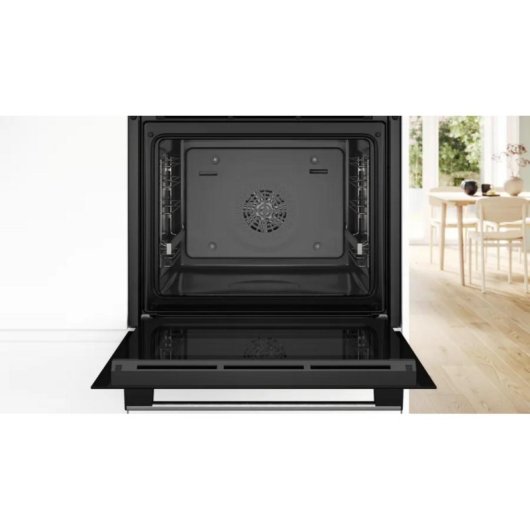 Horno elétrico Bosch Serie 6 HBG536ES4 71L Preto Prata AirFry autolimpeza