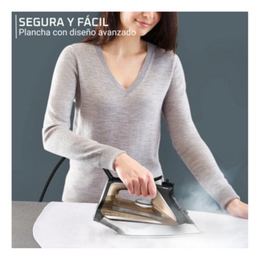 Ferro a Vapor Rowenta DW8203D1 Microsteam 400 HD 2800W 200 g/min Preta