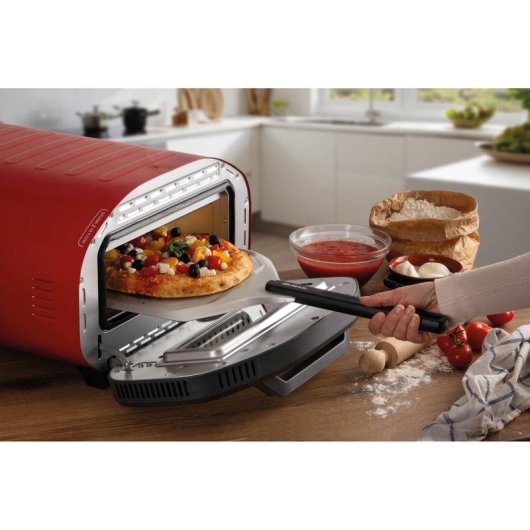 Forno per pizza Ariete 3901/00 rosso 430°C pietra refrattaria pala