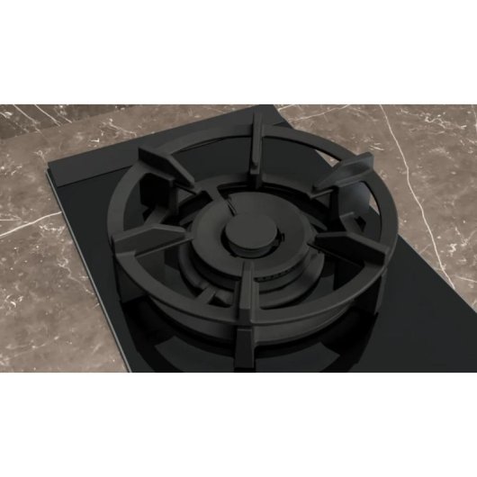 Placa Siemens iQ700 ER3A6AI10 30 cm Wok Gas Vidro Home Connect