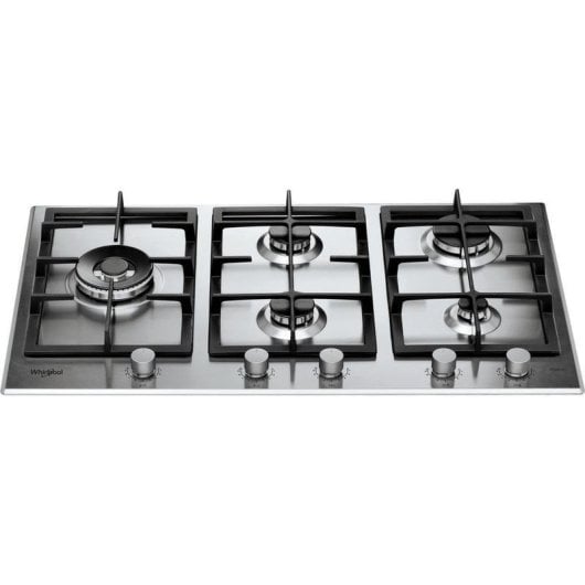 Piastra a gas Whirlpool GMAL 9522/IXL iXelium 86 cm Acciaio Inox 5 Fuochi
