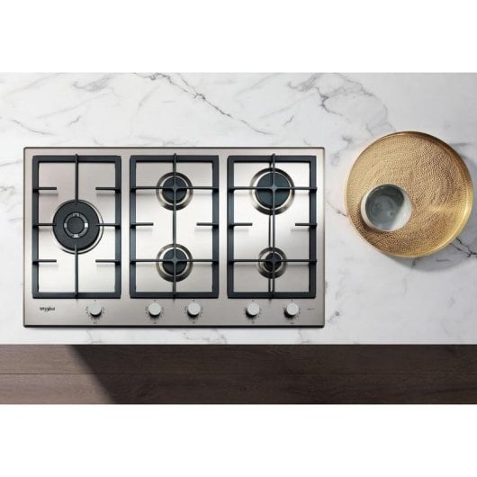 Piastra a gas Whirlpool GMAL 9522/IXL iXelium 86 cm Acciaio Inox 5 Fuochi