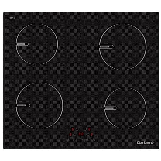 Placa Corbero CCIG9422 Indução 59cm Vidro Preto 4 zonas Touch Timer