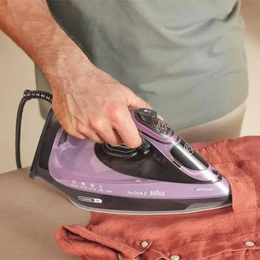 Plancha de vapor Braun TexStyle 9 SI 9661 3100W Violeta