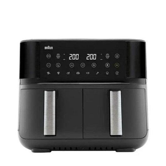 Airfryer Braun TD 3030I BK Dubbele Mand 8L 2850W Touch Sync Timer