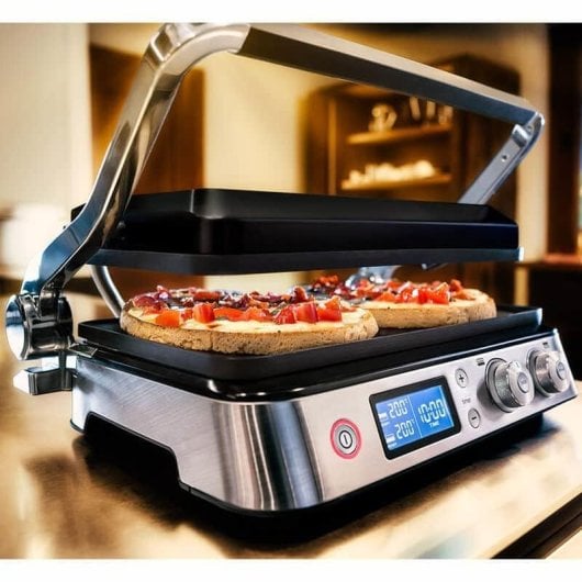 Parrilla eléctrica Braun CG 9040 placas extraíbles 2000 W negra/acero inoxidable