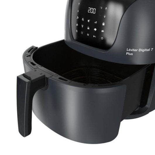 Fritadeira de Ar Solac Leviter Digital 7 Plus 7.4L 1800W com temporizador e painel tátil