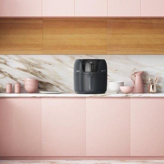 Fritadeira de Ar Solac Leviter Digital 7 Plus 7.4L 1800W com temporizador e painel tátil