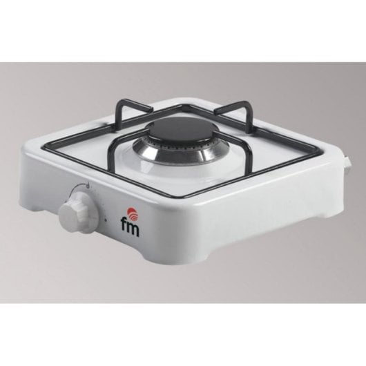 Kochfeld FM Calefacción HG-100 Gas 1 Zone Weiß Vitrifiziertes Emaille