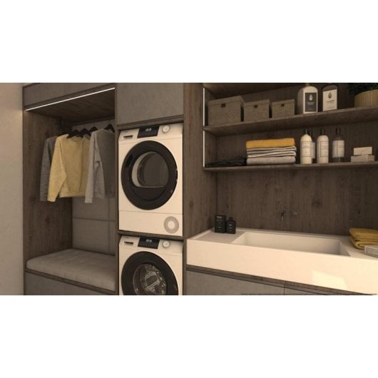 Secadora de bomba de calor Haier HD80-E929E-S 8kg Clase E cuidado lana y sensor humedad