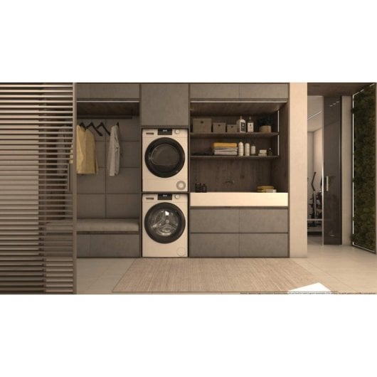 Secadora de bomba de calor Haier HD80-E929E-S 8kg Clase E cuidado lana y sensor humedad