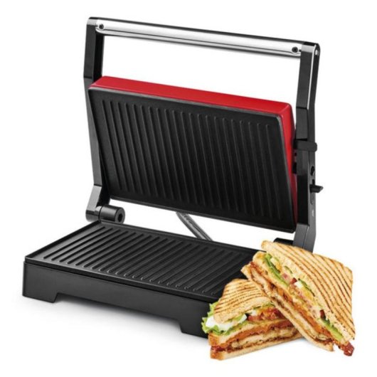 Kontaktgrill Ufesa PR1000 Schwarz Rot 1000W 180 Grad Antihaft