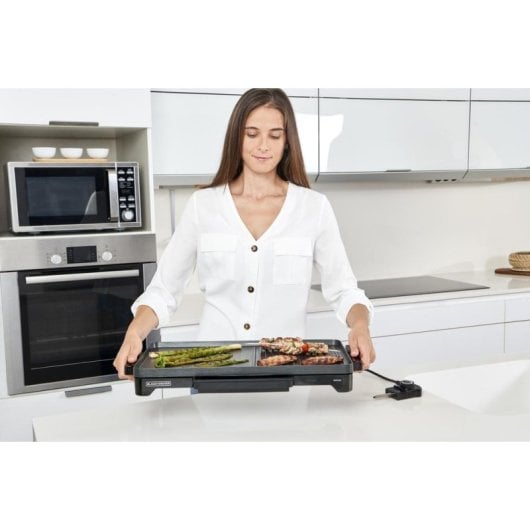 Griglia elettrica Black & Decker BXGD2200E superficie 490 x 270 mm 2200 W antiaderente