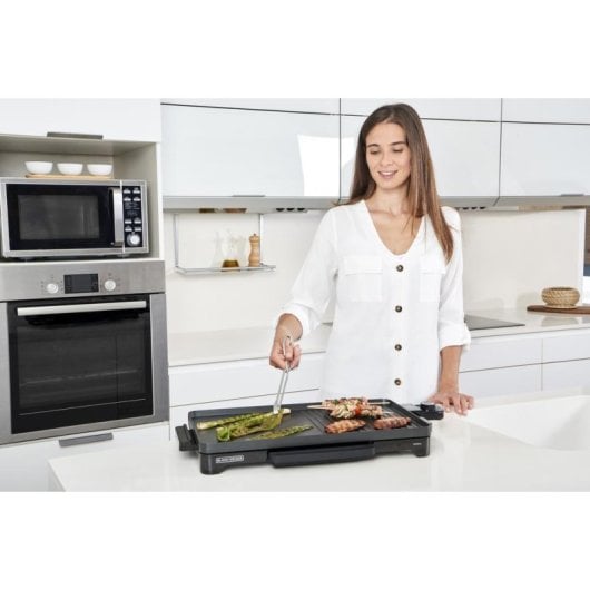 Griglia elettrica Black & Decker BXGD2200E superficie 490 x 270 mm 2200 W antiaderente