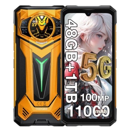Doogee S200 Ultra 48GB 1TB 6.72" 120Hz FHD+ 5G Dual SIM NFC Cámara 100MP Android 15 Naranja