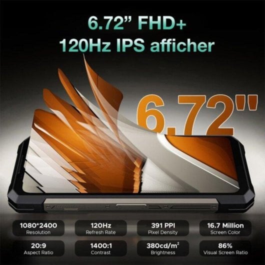 Doogee S200 Ultra 48GB 1TB 6.72" 120Hz FHD+ 5G Dual SIM NFC Cámara 100MP Android 15 Naranja