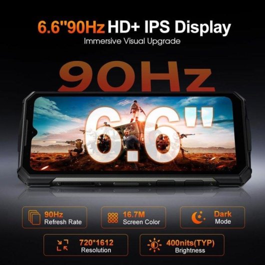 Doogee Fire 5 Ultra 32GB 256GB 6.56" 90Hz 4G Dual SIM NFC Bateria 13000mAh Android 15 Verde