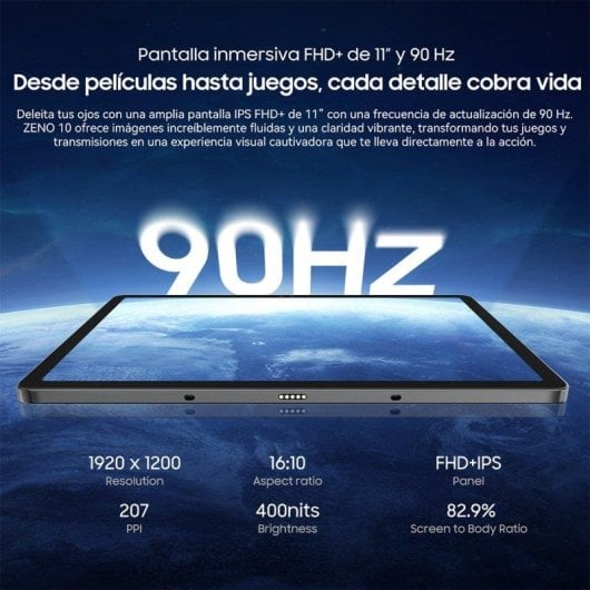 Tablet Blackview Zeno 10 11" 256GB 5G 8800mAh Android 15 Verte