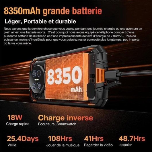 Doogee Fire 3 Max 4G 8GB 256GB 5.45" Laranja