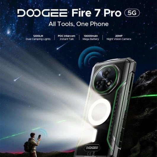Doogee Fire 7 Pro 5G 8GB 256GB 6.56" Negro