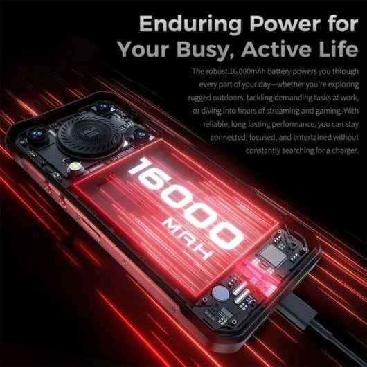 Oukitel WP56 5G 12GB 6.8" 512GB Preto Câmara traseira